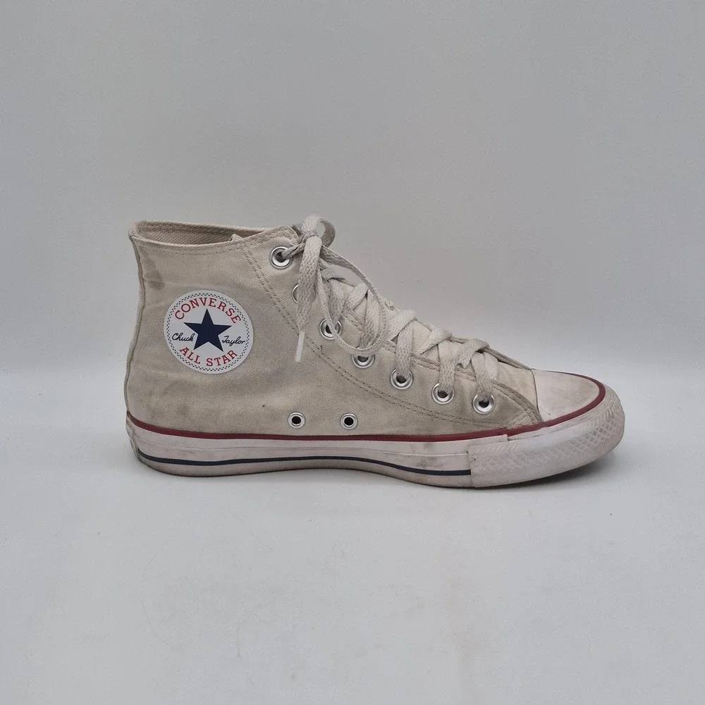 Converse Chuck Taylor All Star Shoes Mens Size 5.5 Beige High Top Sneakers